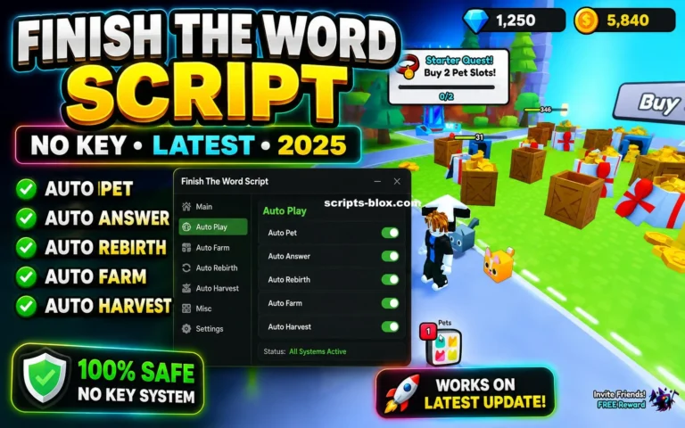Finish The Word Script » Roblox