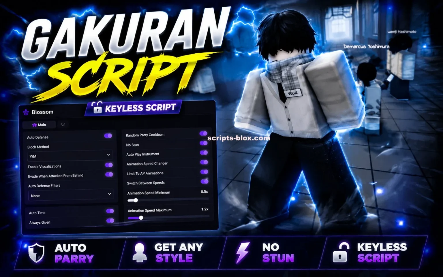 Gakuran Script Roblox » [Auto Parry, Get Any Style]